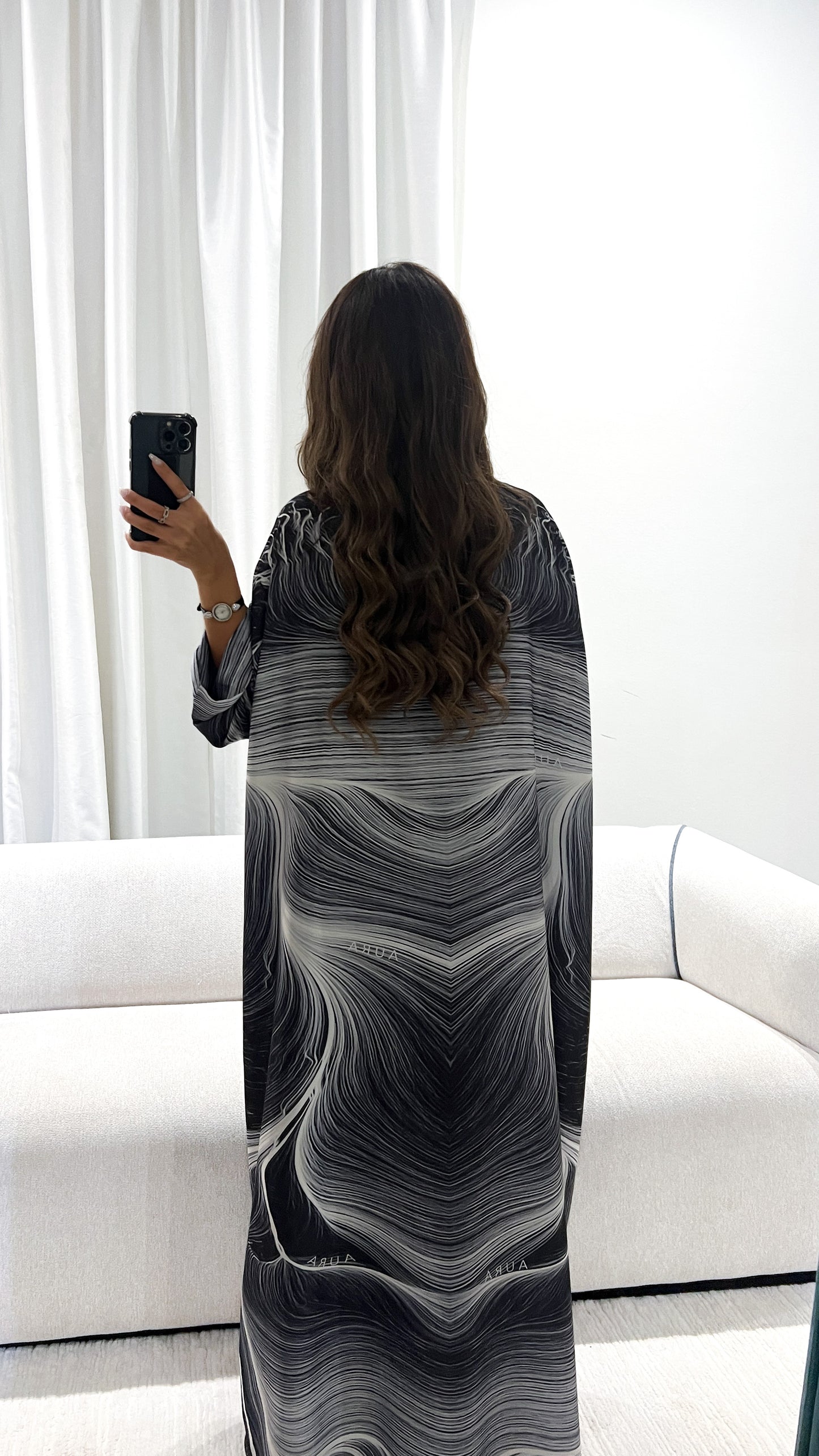 Thunder Abstract abaya