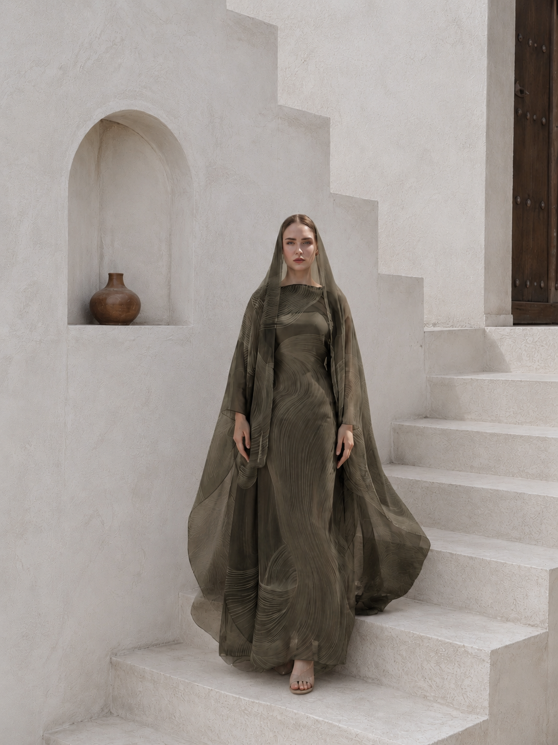 Aura Waves- Olive Tide